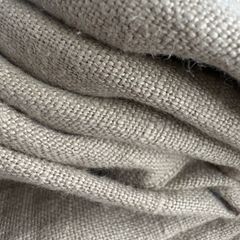 2.5 and 1.75 metres of 60 inch width mid weight washed linen in natural
