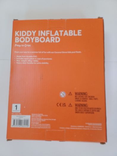 New Inflatable Bodyboard and Armbands Age 3-6