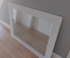 Large white mirror