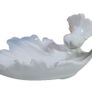 Collectable Valencia Hand Made In Italy Dove Figurine Ornament White Dove on Leaf Image 3
