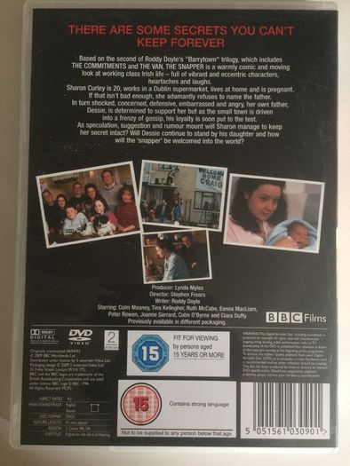 The Snapper [1993] Tina Kellegher, Colm Meaney & Brendan Gleeson [Movie DVD]