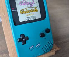 Gorgeous modded Gameboy - Gameboy DMG in new Blue Shell with IPS LCD Upgrade - #429