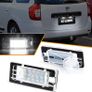 2PCS LED Number Plate Light for Dacia Duster (Type H79) Lodgy Logan II MCV (Type L52 / K52), 2835 SMD with CAN-bus Error Free Waterproof Rear Image 2