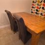 Solid Oak Table & 6 Chairs Image 3