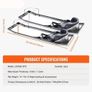 Concrete Knee Boards Stainless Steel, 30'' x 8'' Concrete Sliders, Knee Boards For Concrete, Concrete Knee Pads Moving Sliders, Image 2