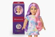 American Girl 18-Inch Truly Me Doll with Blue Eyes, Lavender &amp; pink Hair EUC