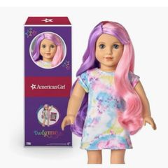 American Girl 18-Inch Truly Me Doll with Blue Eyes, Lavender & pink Hair EUC