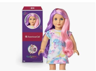 American Girl 18-Inch Truly Me Doll with Blue Eyes, Lavender & pink Hair EUC