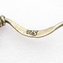 Vintage 925 Silver Long Abstract Sculptural Earrings Image 4