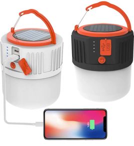 2 Pack Solar Camping Light, LED USB Rechargeable Tent Lamp, Waterproof 5 Modes Outdoor Lantern for Hiking, Camping, Fishing, Hunting, Emergency, Garden, Gazebo (FREE POSTAGE)
