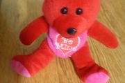 Valentine Beanie Teddy for Sale
