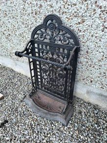 antique cast iron umbrella stand