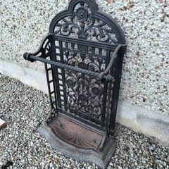 antique cast iron umbrella stand
