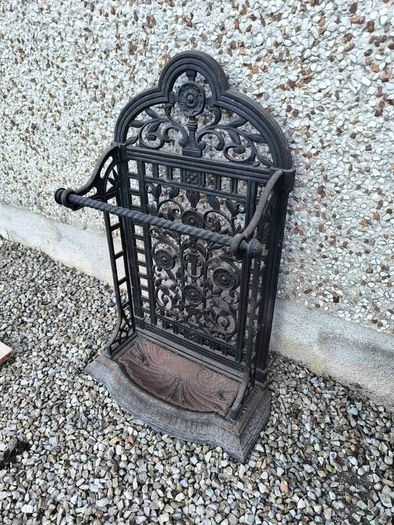 antique cast iron umbrella stand