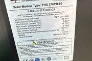 5 x 270W Solar Panels