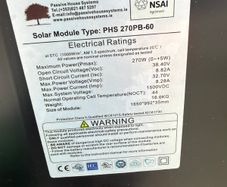 5 x 270W Solar Panels