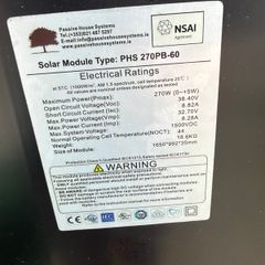 5 x 270W Solar Panels