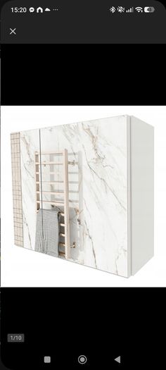 Bathroom Unit Shelf With Mirror White