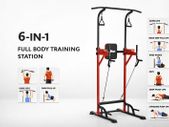 6-in-1 Adjustable Pull Up Bar Stand Heavy Duty  with Resistance Bands
