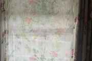Wildflower watercolour voil curtains