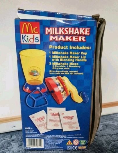 Vintage Mcdonalds  Mckids Triple Thick Milkshake Maker - 2003 New In Box