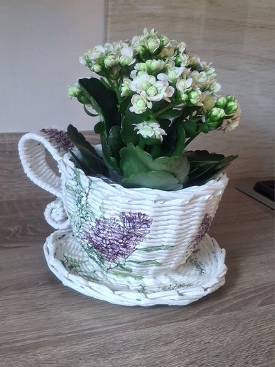 Handmade newspaper basket