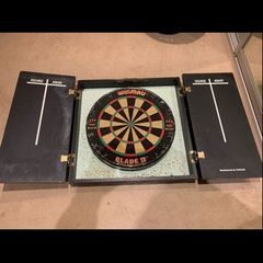 Winmau Dart board with cabinet