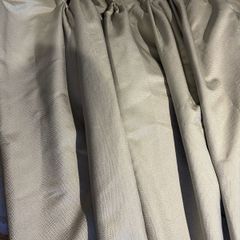 Curtains- Grey large custom made pair