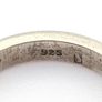 925 Silver Plain Vintage Band Ring Image 5