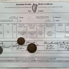 Ernest Shackleton - Birth Certificate - Irish Explorer - Free Postage