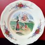 Set Of 6 Obernai Faienceries Sarreguemines France Dinner  Plates Henri Loux Design Image 6