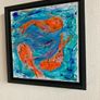Framed Original contemporary Painting  Koi fish Fish psinting Dublin Original Gift Image 7