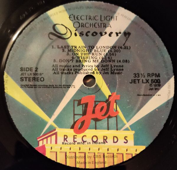 Electric Light Orchestra   Discovery Irish pressing