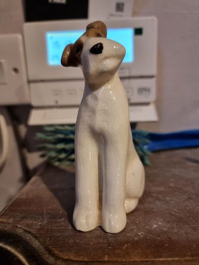 vintage porcelain fox terrier from MR Midwinter LTD