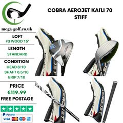 Cobra Aerojet #3 Wood 15 Degree / Kai`li 70 Stiff