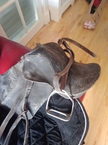 pony/donkey saddle + bridal & reins +blanket+strap
