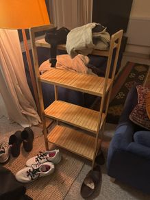 bamboo shelves