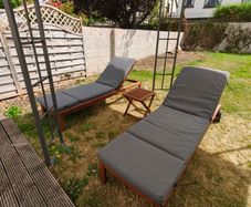 Ikea Nammaro sun loungers x 2 with table