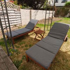 Ikea Nammaro sun loungers x 2 with table