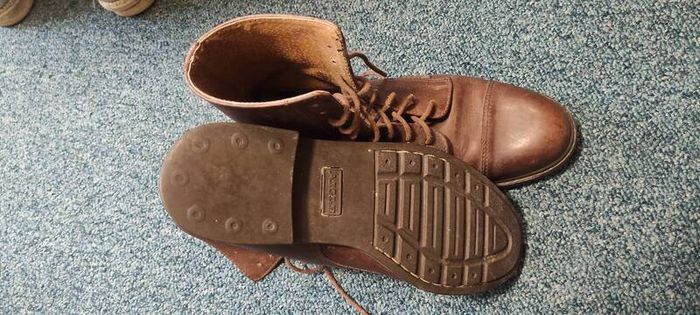 Aigle tan leather ladies boots