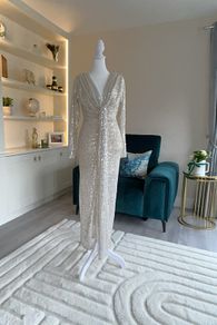 Champagne Sequins Dress from New Collection