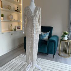 Champagne Sequins Dress from New Collection