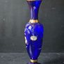 BOHEMIA Crystalex Cobalt Blue Vase Image 2