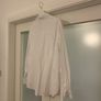 Bershka Mens Plain White Shirt Image 10