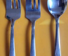 Oneida forks and tea spoon