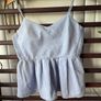 Stradivarius light blue 100% cotton top size small Image 2