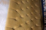 Mustard bed frame and mattress