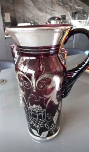 6 glasses and big jug