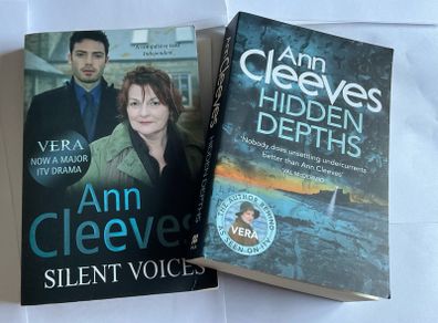 Ann Cleeves VERA Series Paperback Bundle INCLUDES Silent Voices & Hidden Depths