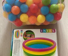 Swimming pool and balls